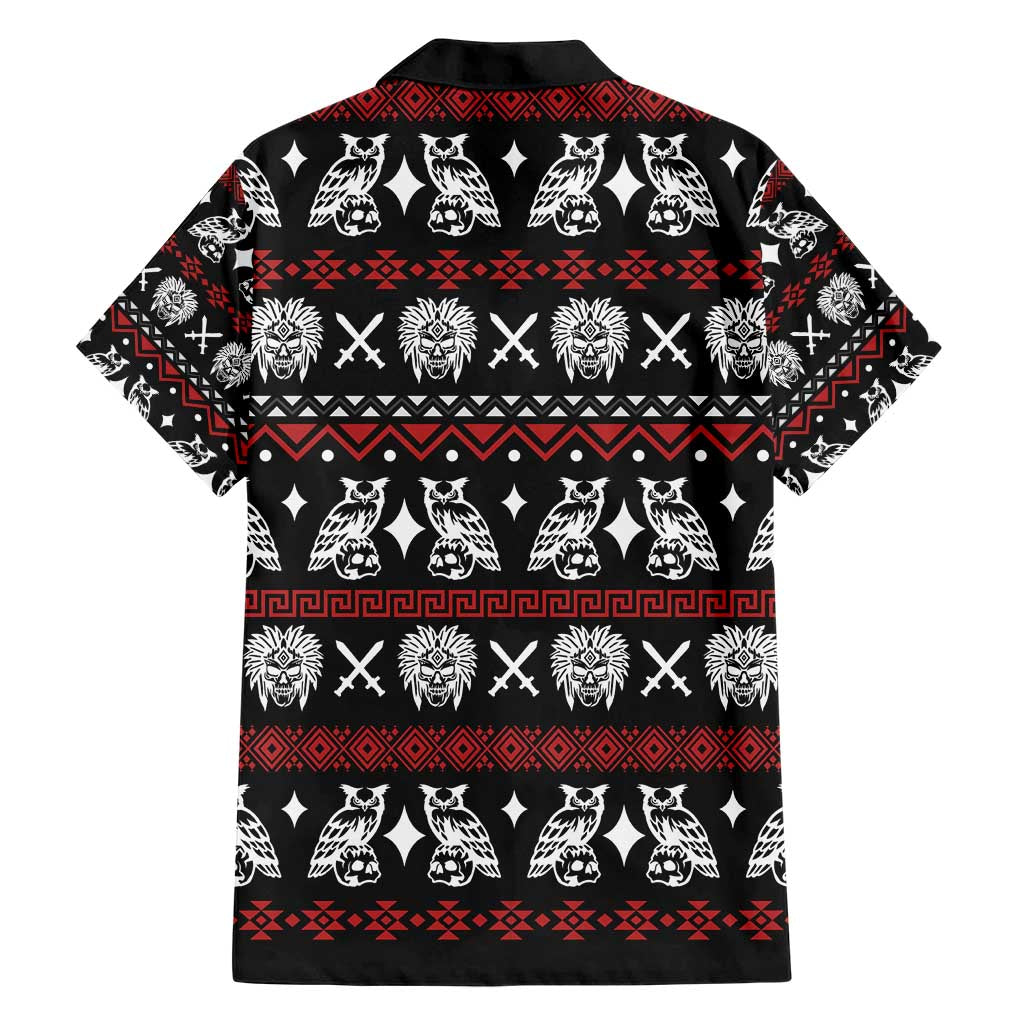 Warrior Of Indian Skull Hawaiian Shirt Native American - Wonder Print Shop