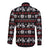 Warrior Of Indian Skull Long Sleeve Button Shirt Native American - Wonder Print Shop