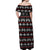 Warrior Of Indian Skull Off Shoulder Maxi Dress Native American - Wonder Print Shop