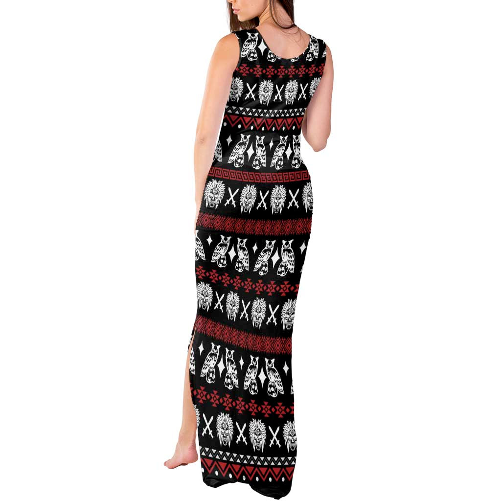 Warrior Of Indian Skull Tank Maxi Dress Native American - Wonder Print Shop