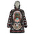 Warrior Of Indian Skull Wearable Blanket Hoodie Native American - Wonder Print Shop