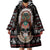 Warrior Of Indian Skull Wearable Blanket Hoodie Native American - Wonder Print Shop