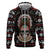 Warrior Of Indian Skull Zip Hoodie Native American - Wonder Print Shop