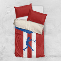 Puerto Rican Baseball Bedding Set Boricua Flag Sports