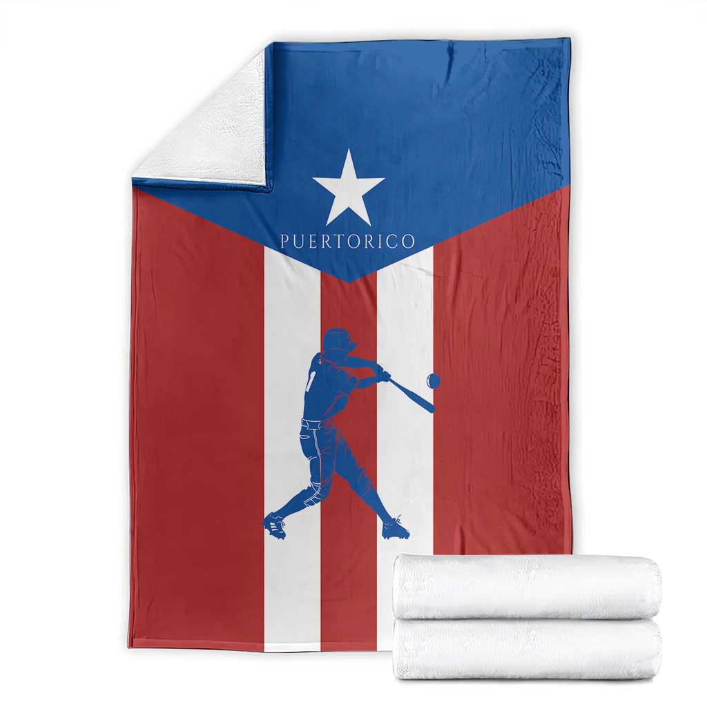 Puerto Rican Baseball Blanket Boricua Flag Sports