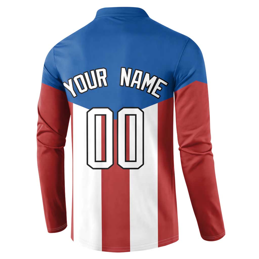 Puerto Rican Baseball Button Sweatshirt Boricua Flag Sports