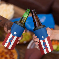 Puerto Rican Baseball 4 in 1 Can Cooler Tumbler Boricua Flag Sports