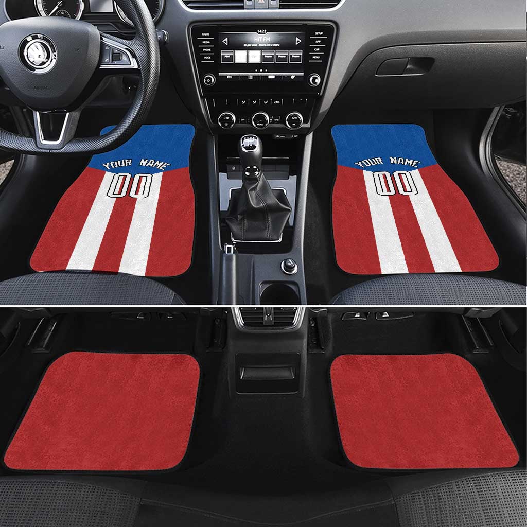 Puerto Rican Baseball Car Mats Boricua Flag Sports