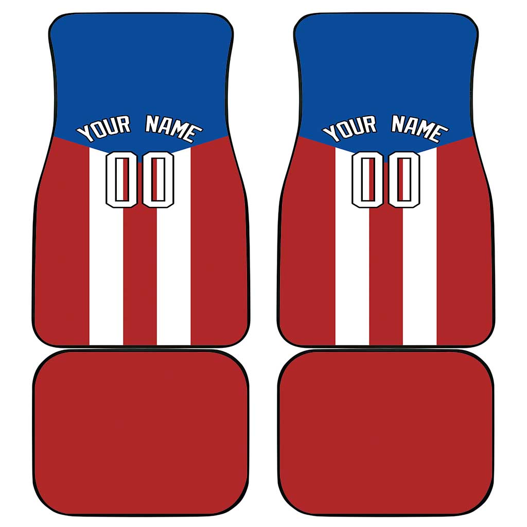 Puerto Rican Baseball Car Mats Boricua Flag Sports