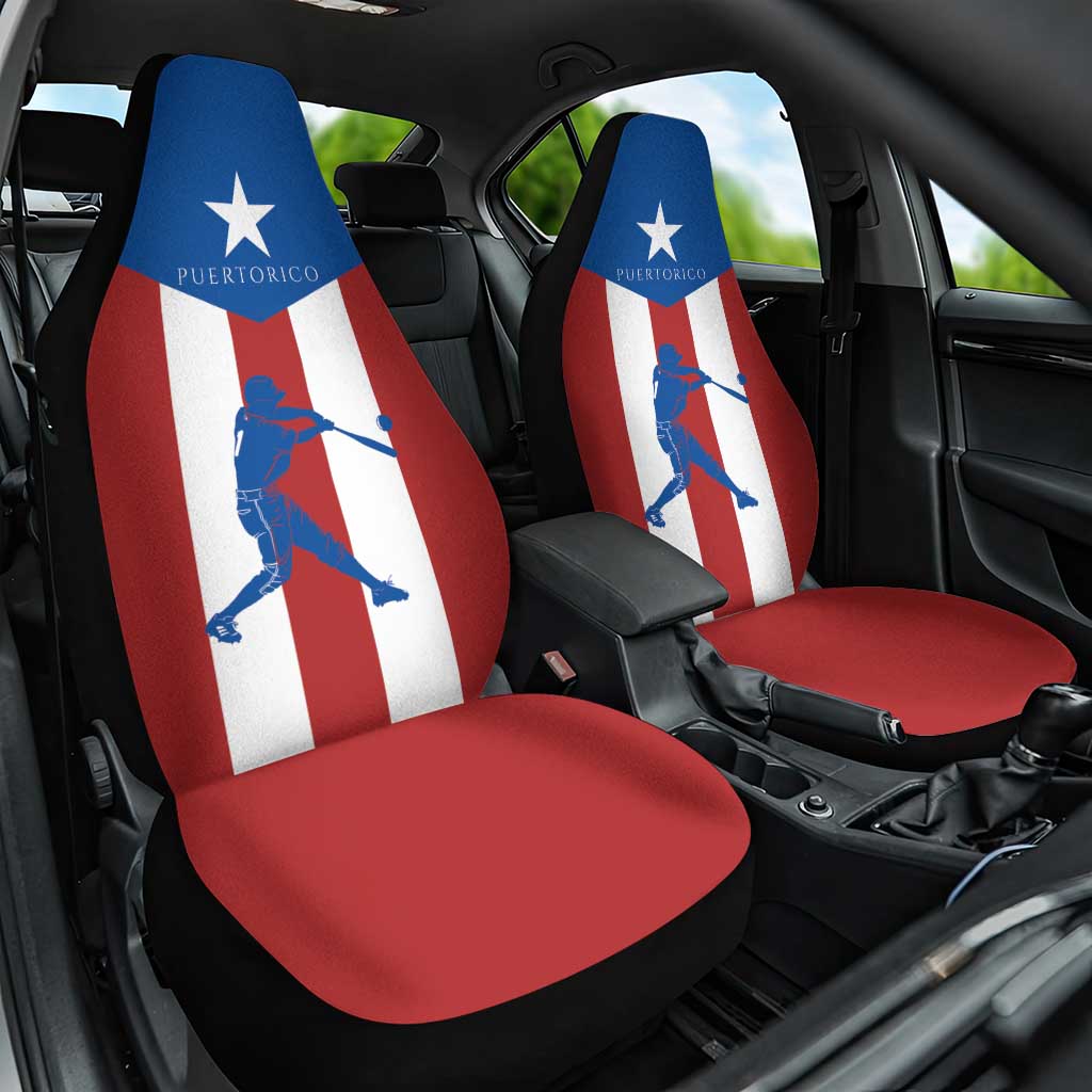Puerto Rican Baseball Car Seat Cover Boricua Flag Sports