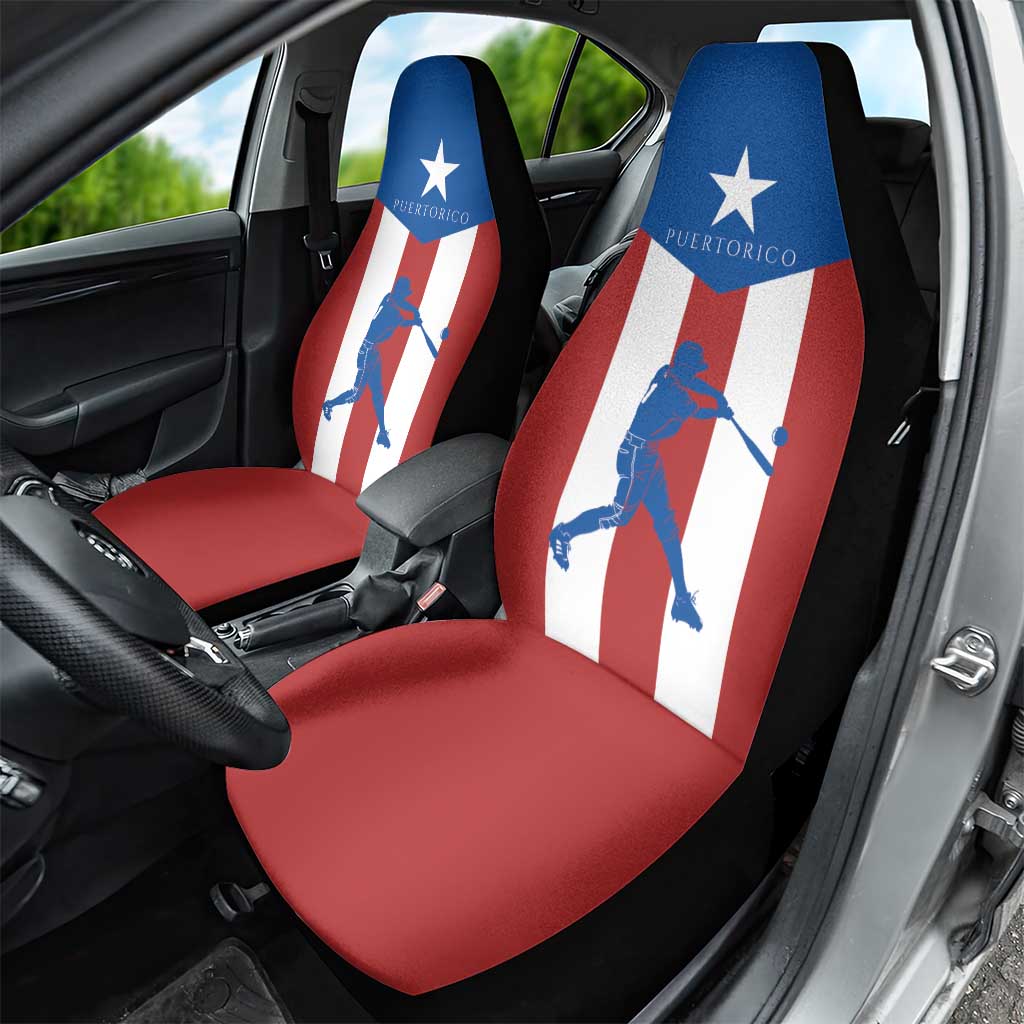 Puerto Rican Baseball Car Seat Cover Boricua Flag Sports