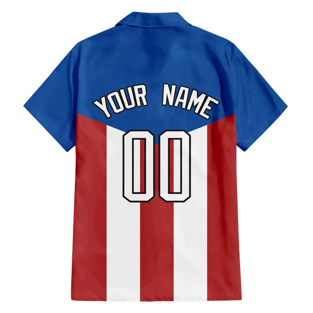 Puerto Rican Baseball Family Matching Long Sleeve Bodycon Dress and Hawaiian Shirt Boricua Flag Sports