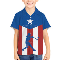 Puerto Rican Baseball Family Matching Off The Shoulder Long Sleeve Dress and Hawaiian Shirt Boricua Flag Sports