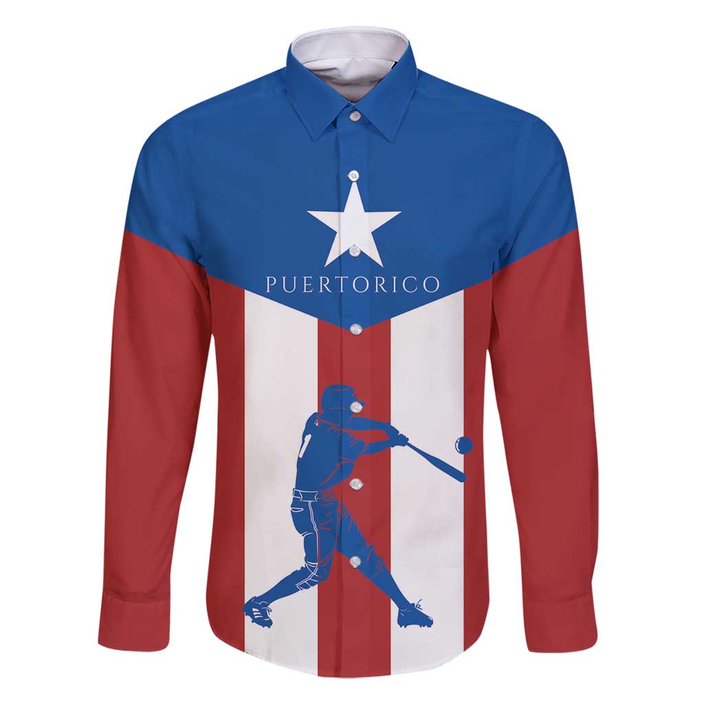 Puerto Rican Baseball Family Matching Off Shoulder Maxi Dress and Hawaiian Shirt Boricua Flag Sports