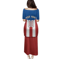 Puerto Rican Baseball Family Matching Puletasi and Hawaiian Shirt Boricua Flag Sports