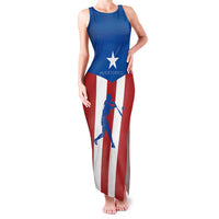 Puerto Rican Baseball Family Matching Tank Maxi Dress and Hawaiian Shirt Boricua Flag Sports