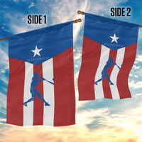 Puerto Rican Baseball Garden Flag Boricua Flag Sports
