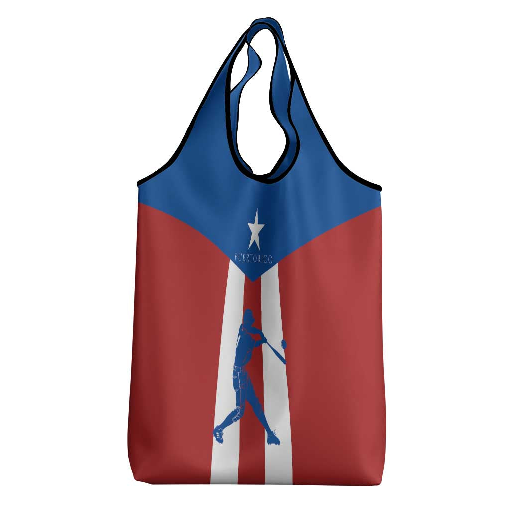 Puerto Rican Baseball Grocery Bag Boricua Flag Sports