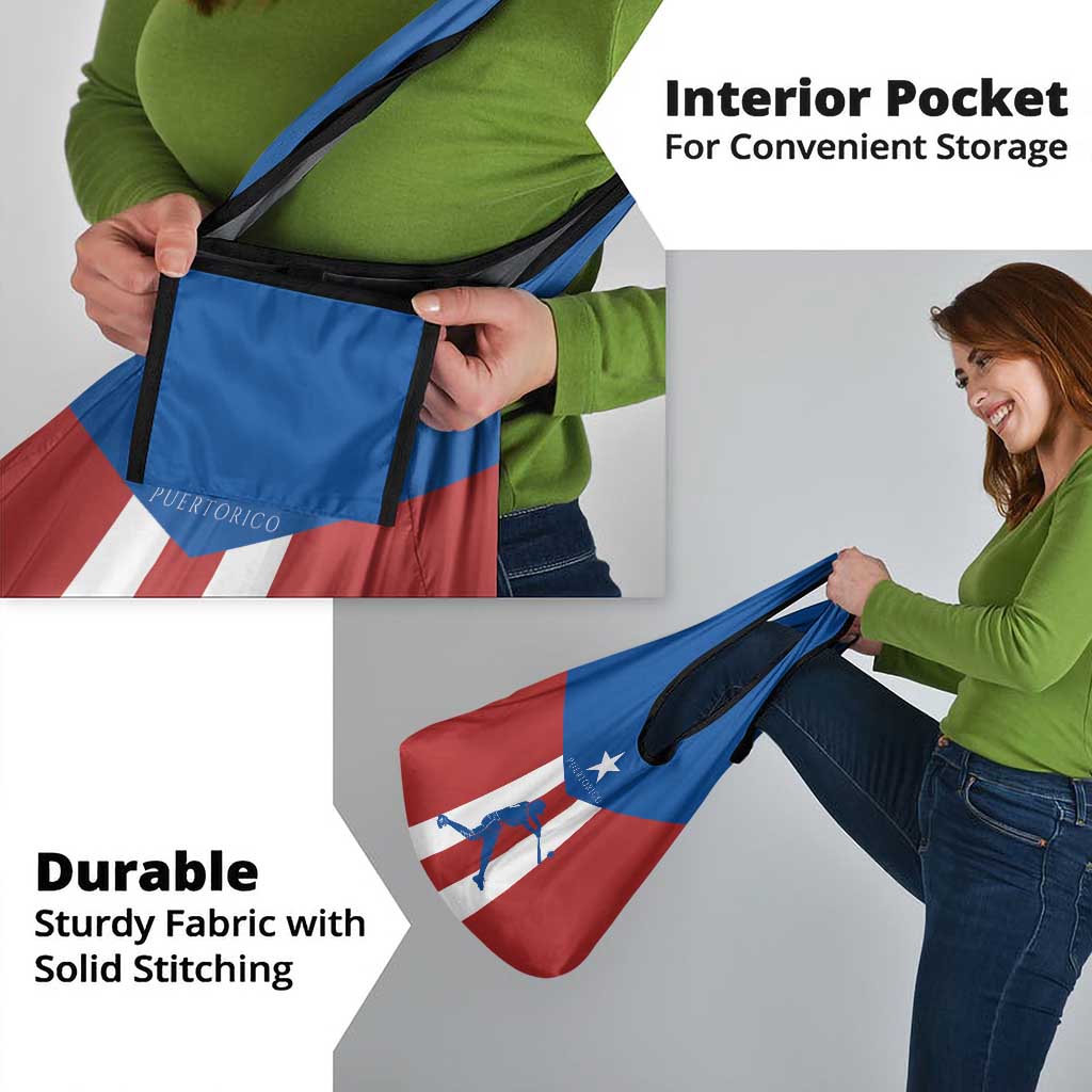 Puerto Rican Baseball Grocery Bag Boricua Flag Sports