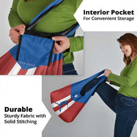 Puerto Rican Baseball Grocery Bag Boricua Flag Sports
