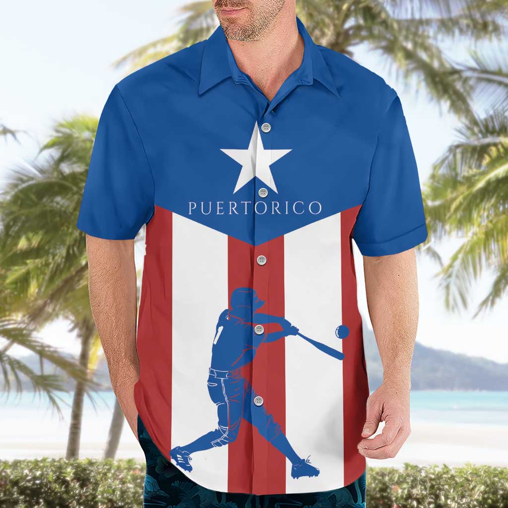 Puerto Rican Baseball Hawaiian Shirt Boricua Flag Sports