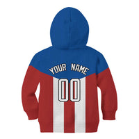 Puerto Rican Baseball Kid Hoodie Boricua Flag Sports
