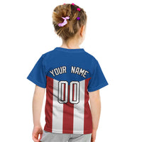 Puerto Rican Baseball Kid T Shirt Boricua Flag Sports