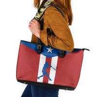 Puerto Rican Baseball Leather Tote Bag Boricua Flag Sports