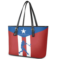Puerto Rican Baseball Leather Tote Bag Boricua Flag Sports
