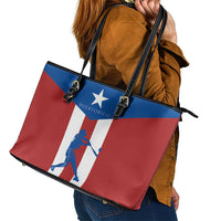 Puerto Rican Baseball Leather Tote Bag Boricua Flag Sports