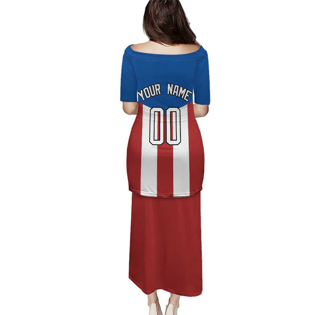 Puerto Rican Baseball Puletasi Boricua Flag Sports