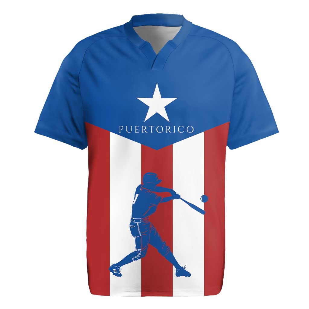 Puerto Rican Baseball Rugby Jersey Boricua Flag Sports