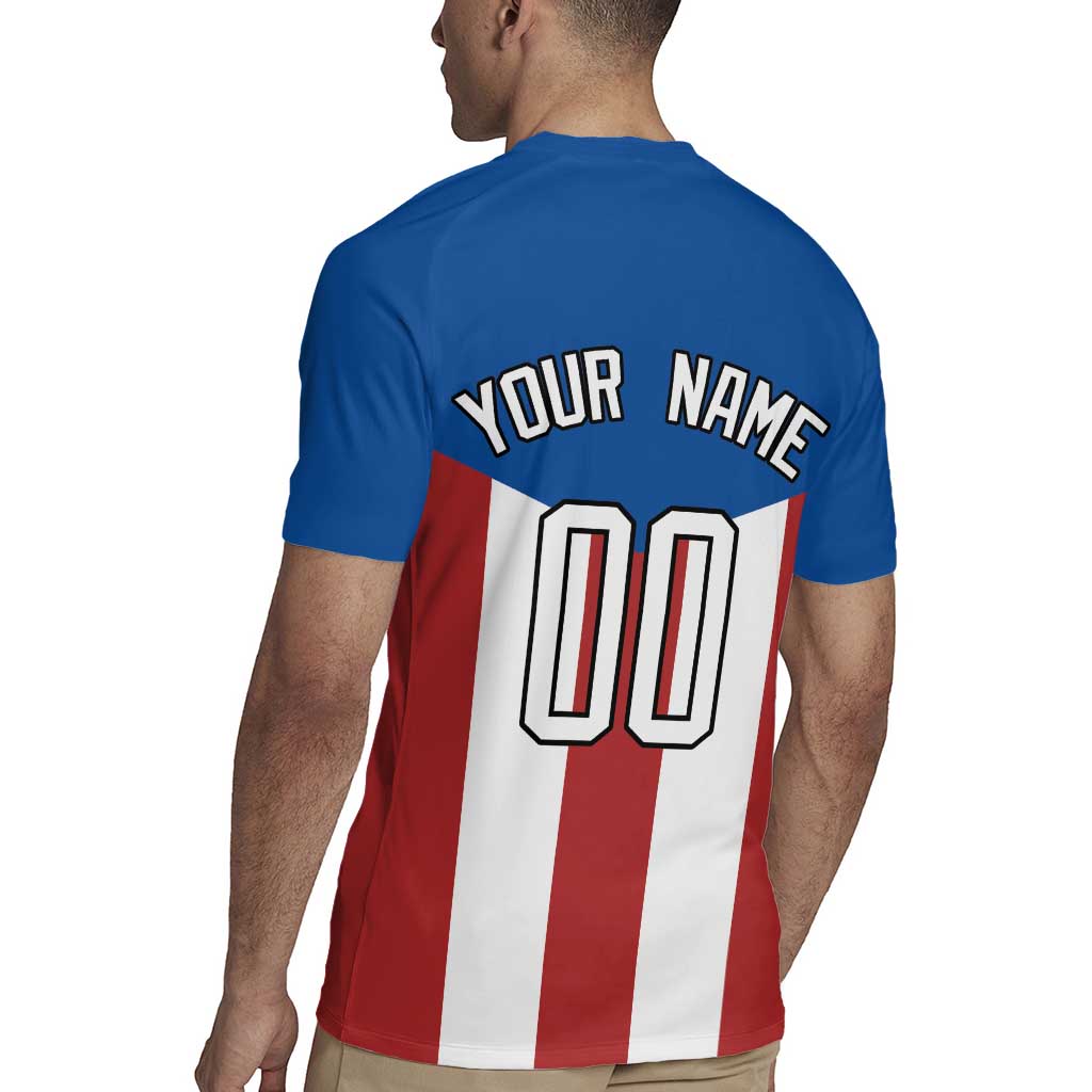 Puerto Rican Baseball Rugby Jersey Boricua Flag Sports