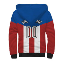 Puerto Rican Baseball Sherpa Hoodie Boricua Flag Sports