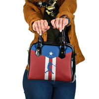 Puerto Rican Baseball Shoulder Handbag Boricua Flag Sports
