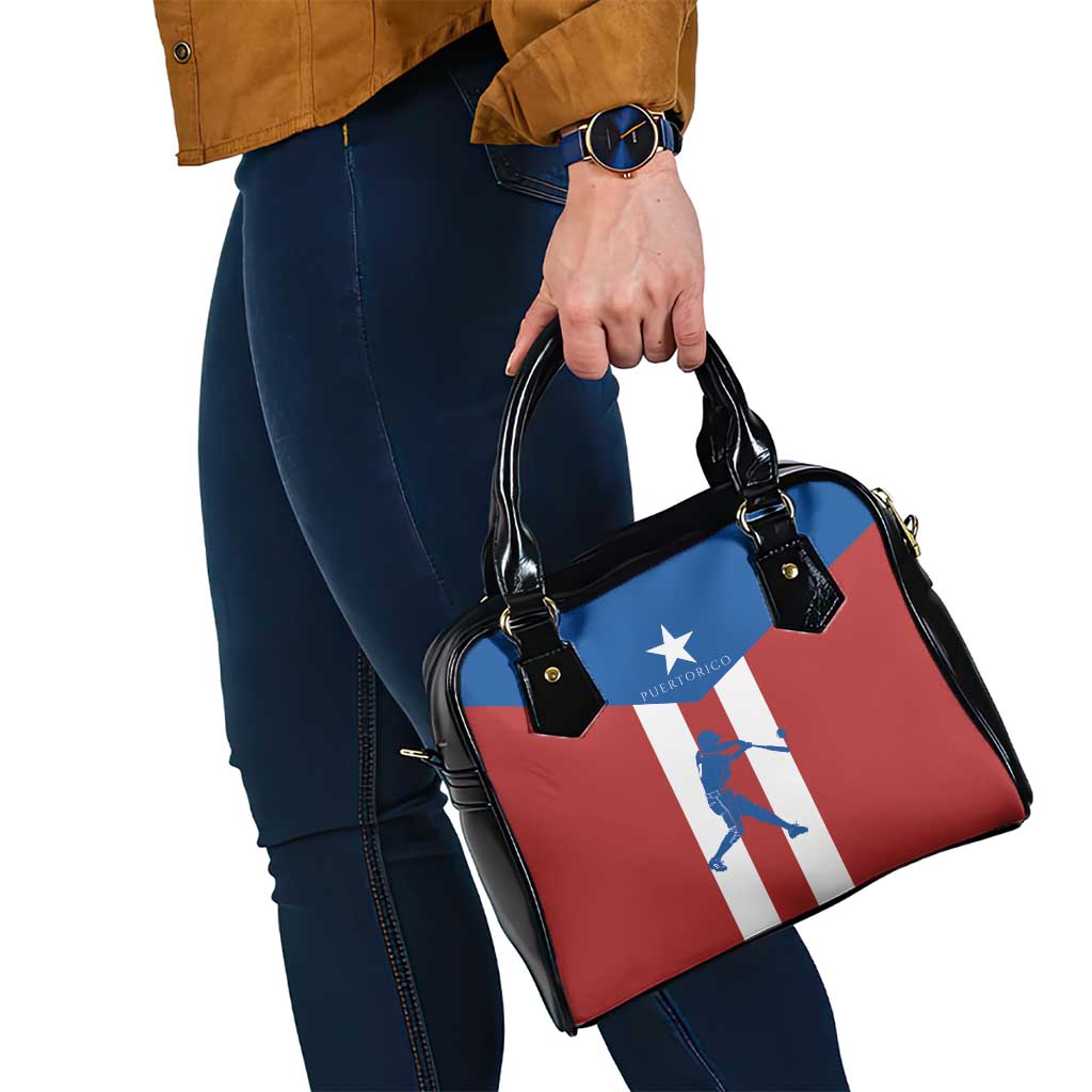 Puerto Rican Baseball Shoulder Handbag Boricua Flag Sports