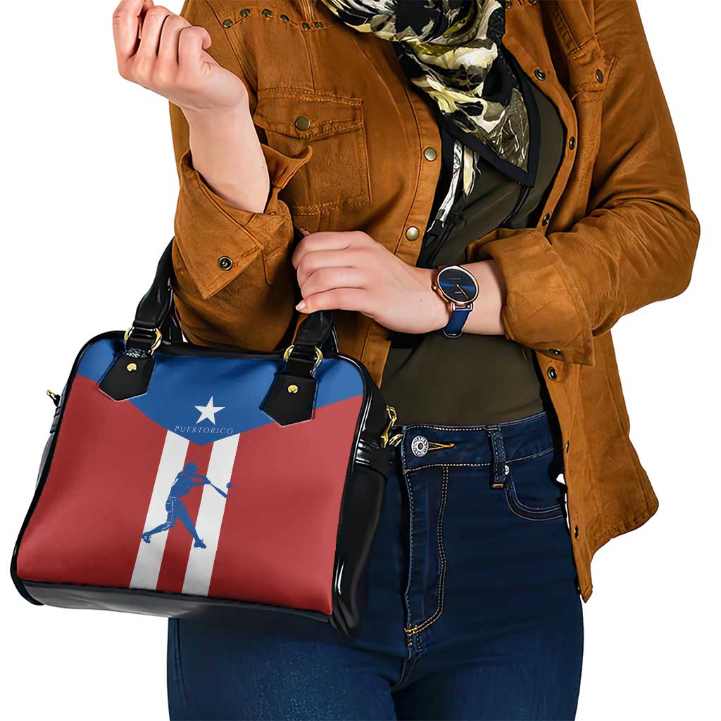 Puerto Rican Baseball Shoulder Handbag Boricua Flag Sports