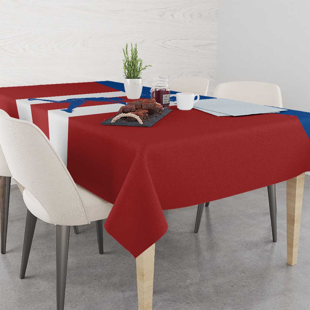 Puerto Rican Baseball Tablecloth Boricua Flag Sports