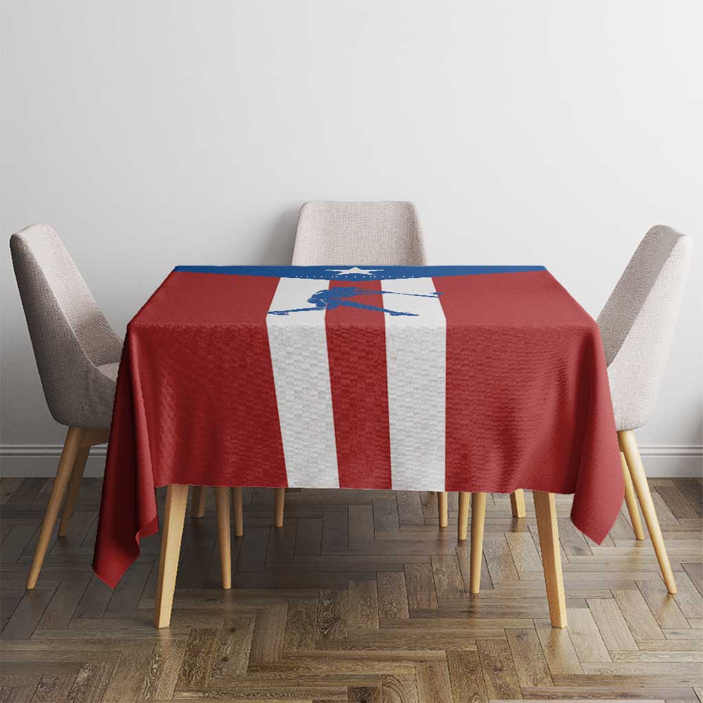 Puerto Rican Baseball Tablecloth Boricua Flag Sports
