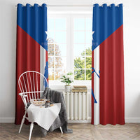 Puerto Rican Baseball Window Curtain Boricua Flag Sports