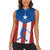 Puerto Rican Baseball Women Sleeveless Polo Shirt Boricua Flag Sports