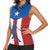 Puerto Rican Baseball Women Sleeveless Polo Shirt Boricua Flag Sports