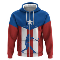 Puerto Rican Baseball Zip Hoodie Boricua Flag Sports