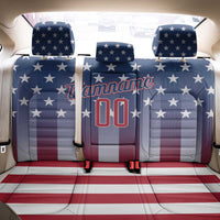 Personalized Team Name American Back Car Seat Cover USA Flag Fashion Sports