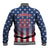 Personalized Team Name American Baseball Jacket USA Flag Fashion Sports