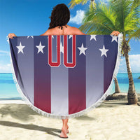 Personalized Team Name American Beach Blanket USA Flag Fashion Sports