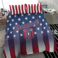 Personalized Team Name American Bedding Set USA Flag Fashion Sports