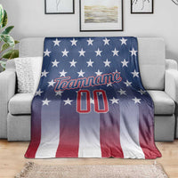 Personalized Team Name American Blanket USA Flag Fashion Sports