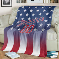 Personalized Team Name American Blanket USA Flag Fashion Sports