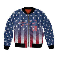 Personalized Team Name American Bomber Jacket USA Flag Fashion Sports